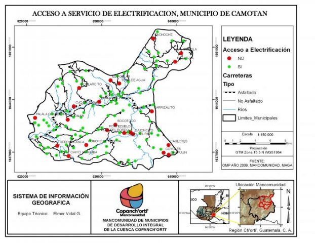 Servicios de Electrificación, Camotán, Chiquimula, Guatemala