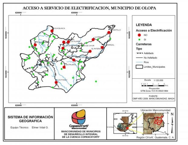 Servicio de Electrificación, Olopa, Chiquimula, Guatemala
