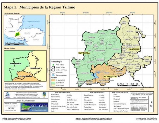 Municipios de la Region Trifinio